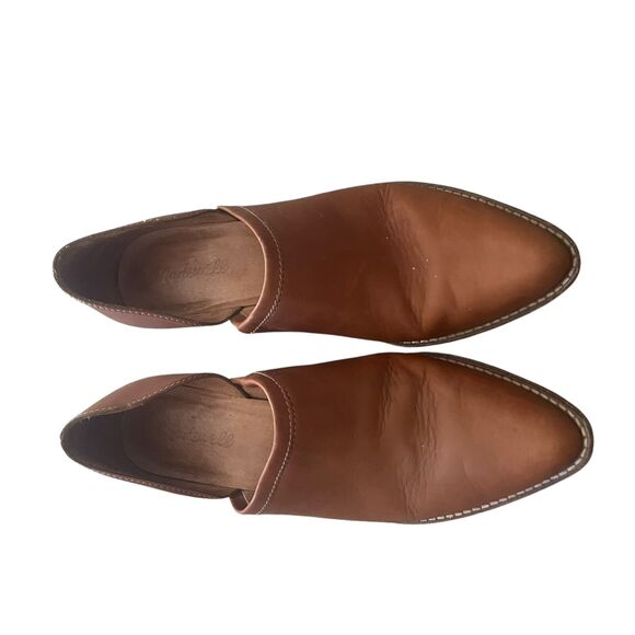 Madewell Women's Size 8.5 Leather Pointed Toe Brady Western Boho Bootie Boots - Picture 5 of 9